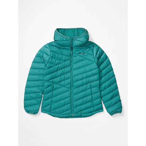 Marmot Highlander Jackets - Womens Down Jacket Green CA5134962 Canada